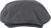 MGO Cap Rock - Flat Cap - Baret - Zomerpet - Antraciet - Maat 60