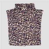 COLLAR RUFFLE LEOPARD L/XL