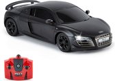 Bestuurbare Auto -  Afstand Bestuurbare Auto - Audi R8 GT - Werkende Lichten - ‎19x6x9cm - Mat Zwart