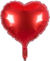 Boland - Folieballon Hart - Rood - Hartjes ballon