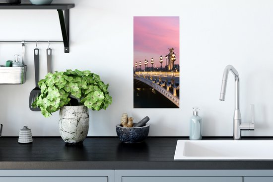 Affiche Paris - Pont - Ciel - 20x40 cm