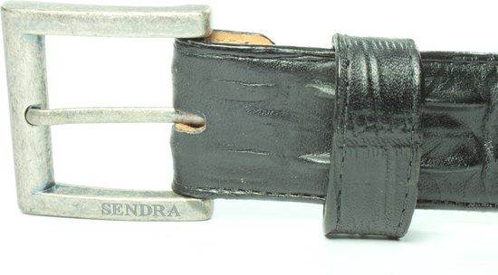 Sendra Riem Chihuahua Zwart Dames Hommes Riem À La Main Parfait Crocodile Imitation Boucle Interchangeable Cowboy Western Ibiza Bohème 4cm Large Unisexe Jeans Pantalon Ceinture En Cuir Véritable Taille 100