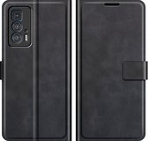 Deluxe Book Case - Motorola Edge 20 Pro Hoesje - Zwart