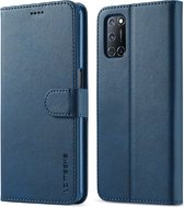 Luxe Book Case - Oppo Find X3 Lite Hoesje - Blauw