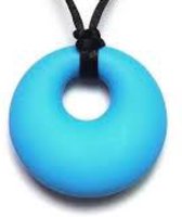 Bijtketting- Kauwketting- Rond-Round- Blauw