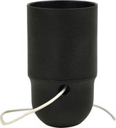 EDM® - Lamphouder met trekschakelaar - Glad - E27 - Zwart