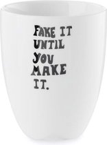 VTwonen Mok zonder Oor Happy Ivory/Wit - 250ml