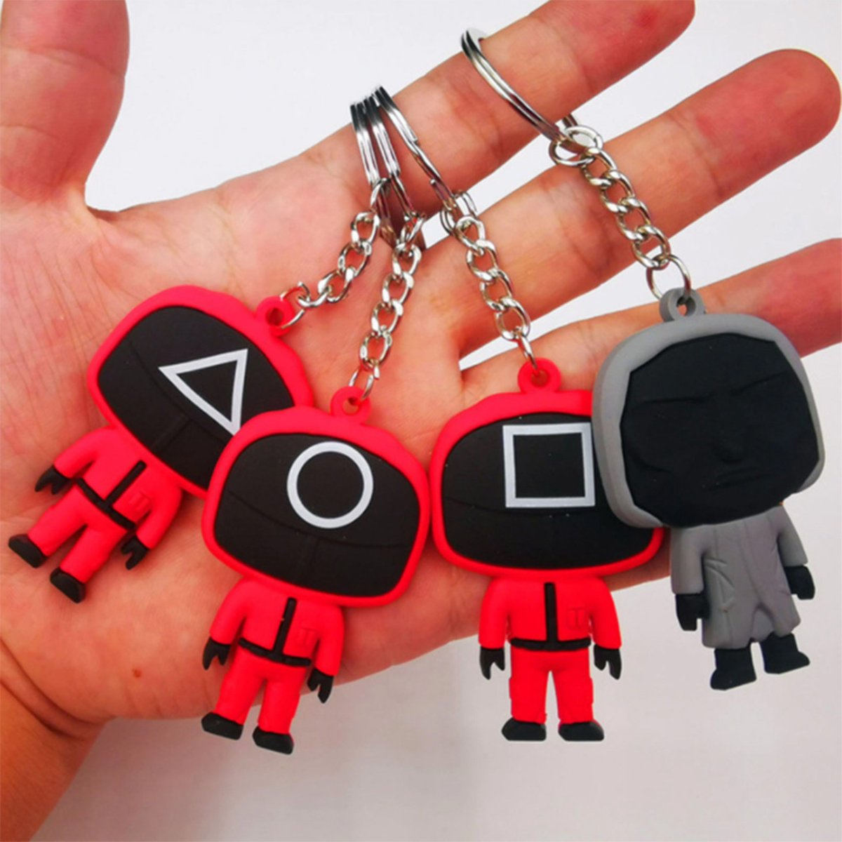 DW4Trading Squidgame Sleutelhangers - Set van 4