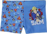 Brandweerman Sam zwembroek - blauw - Fireman Sam zwemboxershort - maat 110/116