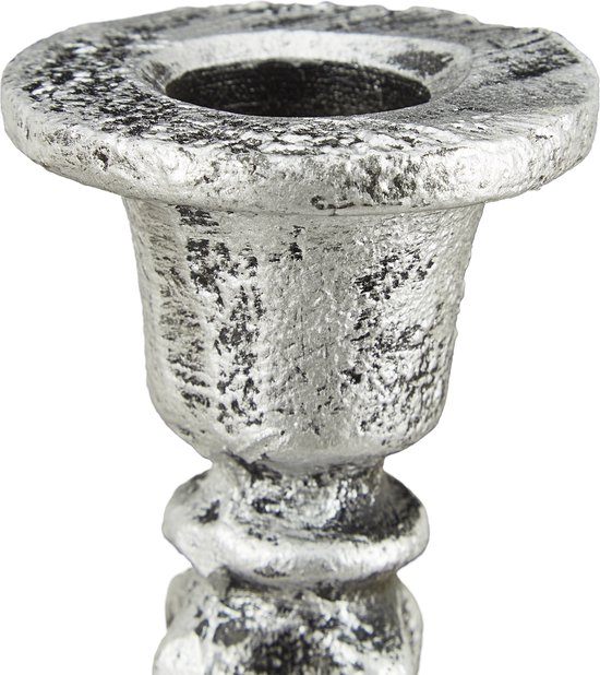 relaxdays bougeoir antique - bougeoir - bougeoir - vintage - argent sans bougie