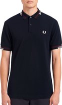 Fred Perry Poloshirt - Mannen - navy - rood - wit