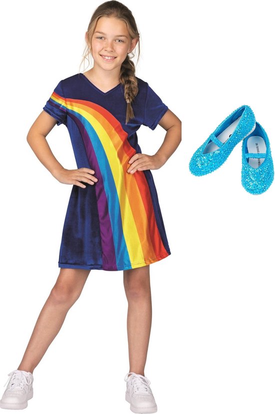 K3 jurkje regenboog nieuw blauw schoentjes 3 5 jaar mt 24 bol