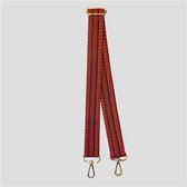 STRAP FIGURS RED Bag strap - Festival tassenriem - Schouderband - Schouderriem tas - Tassen riem - Tas hengsel - Tassen band - gitaar strap - cameratas band - cross body - verstelbare riem - 