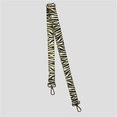 STRAP ZEBRA YELLOW Bag strap - Festival tassenriem - Schouderband - Schouderriem tas - Tassen riem - Tas hengsel - Tassen band - gitaar strap - cameratas band - cross body - verstelbare riem 