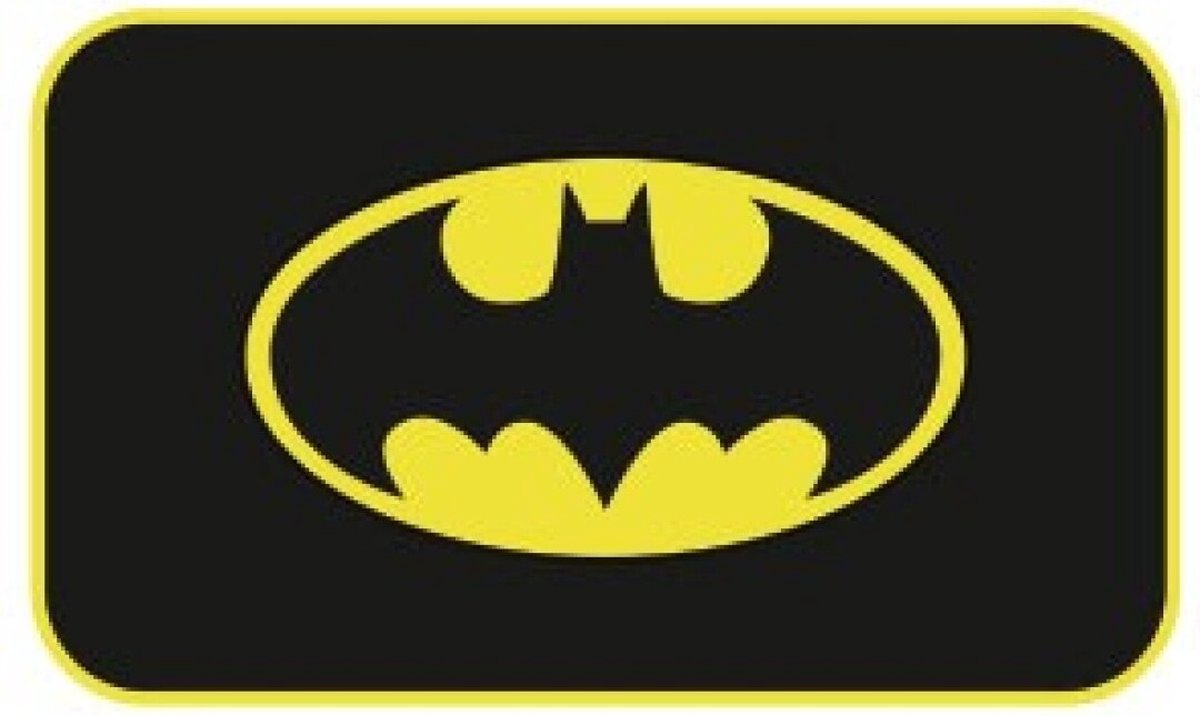 Batman Deurmat Batman Junior 40 X 60 Cm Polyester Zwart/geel