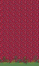 Duni Tafellaken Wild Xmas 138 X 220 Cm Papier Rood/groen