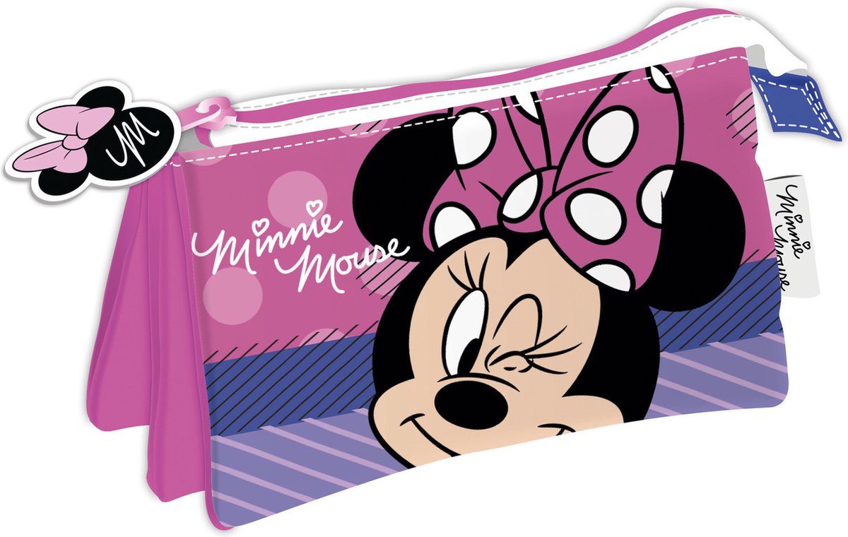 Disney Etui Minnie Mouse Junior 21 X 11 Cm Polyester Roze