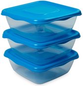 Hega Vershoudbakjes Altamira 900 Ml 16 X 6 Cm Blauw 3 Stuks