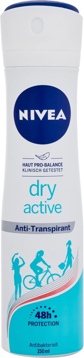 Goedkoopste Nivea deospray - Dry Active - 150ml
