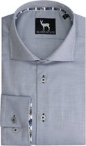 GENTS | Overhemd Heren Volwassenen oxford grijsblauw Maat XL 43/44