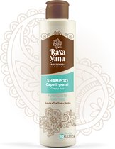 RasaYana Zuiverende shampoo voor vet haar, gecertificeerde ayurvedische extracten, plantaardige oorsprong, etherische olie, vet haar en hoofdhuid, jeukende hoofdhuid, verfrissend e