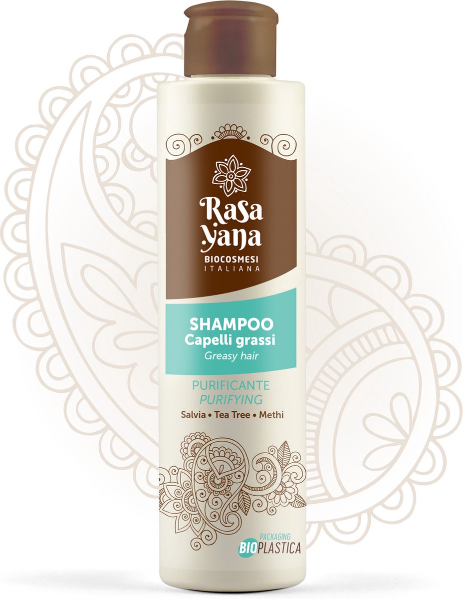 RasaYana Zuiverende shampoo voor vet haar, 200ml