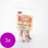 Timo Deer Shank Bone - Snacks Pour Chiens - 3 x Cerf 2 Pièces
