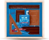 Le Comptoir de Mathilde- Chocolade Cadeau- Schoolkit - melk en pure chocolade