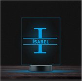 Led Lamp Met Naam - RGB 7 Kleuren - Isabel