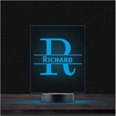 Led Lamp Met Naam - RGB 7 Kleuren - Richard