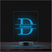Led Lamp Met Naam - RGB 7 Kleuren - Danique