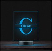 Led Lamp Met Naam - RGB 7 Kleuren - Chloe