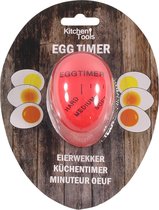 Kitchen Tools - Eierwekker - Rood - 'EI' - Kleurindicatie - Hard/Medium/Soft