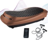 Skandika 4D V2500 Trilplaat – Trilplaat - 4D trilling, gebogen design, oscillerende frequentie, zeer stil, 30 niveaus, 3 trainingsprogramma's, tot 32 Hz, trainingsbanden, afstandsb