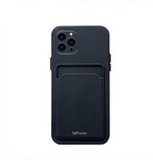 DrPhone IH3 – TPU Telefoonhoesje - Portemonnee kaarthouder – Schokbestendig -Bumper - Geschikt voor IPhone 13 Pro Max - Zwart