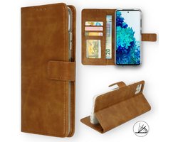 HB Hoesje Geschikt voor Oppo Reno 6 5G Bruin - Portemonnee Book Case - Kaarthouder & Magneetlipje