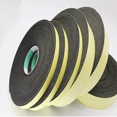 Luxe Zelfklevende Schuimrubber Afdichtingstape - Klussen - Deur - Foam - Isolatietape - Geluidsisolatie - Tape - 10x3mm