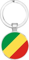 Akyol - Republiek Congo Sleutelhanger - Republiek Congo- Toeristen - Must go - Republic Congo travel guide - Accessoires - Cadeau - Gift - Geschenk - 2,5 x 2,5 CM