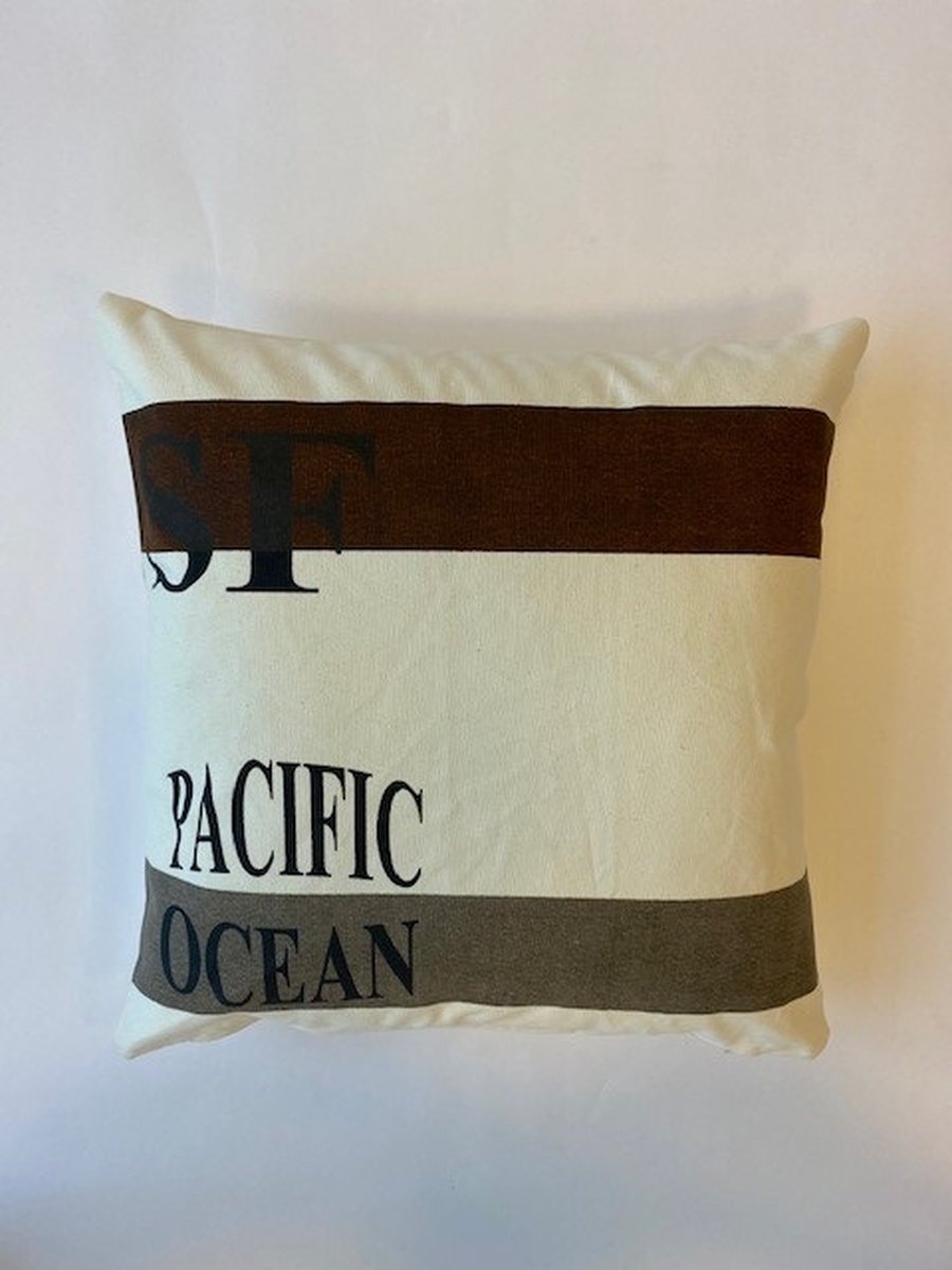 L28 Kussenhoes katoen wit 45x45 cm Pacific