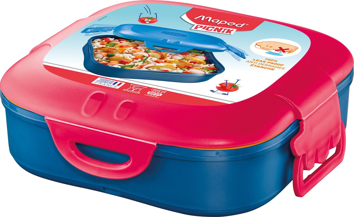 Maped Picnik Kids Karakter lunchbox enkel - rood/blauw