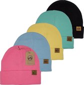 MowMow® 5-pack Muts | Beanie | One Size Fits All | Unisex | Volwassenen