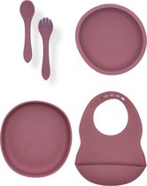 Lonnie Serviesset - Set Walrus Compleet - Lila - Kinderservies - Servies - Bestek