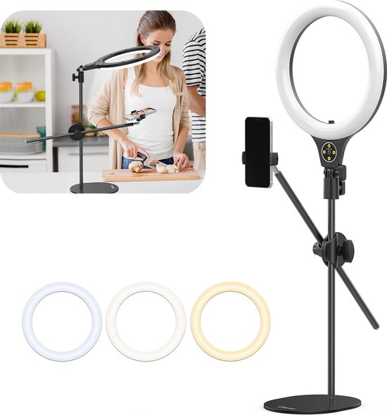 Ulanzi Ring-10 Topshot Ringlamp met statief
