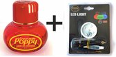 POPPY GRACE MATE® Luchtverfrisser "Cattleya' 150Ml. met Poppy RGB led Lampje - Poppy Luchtverfrisser - Luchtverfrisser Auto - Poppy luchtverfrisser