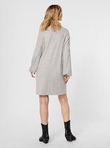 Vero Moda Jurk Vmnancy Ls Funnelneck Dress Ga Boo 10249116 Light Grey Melange Dames Maat - L