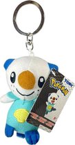 Pokemon Tomy Pluche Knuffel Sleutelhanger Oshawott 12 cm   + 5 Pokémon Stickers! | Pokémon Plush Key Chain | Sleutelhangers voor kinderen jongens meisjes | Pokémon GO Sword & Shield