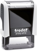 Trodat Printy 4910 - Zwarte inkt - 26 x 9 mm - Zelf ontwerpen - Kantoorstempel met eigen ontwerp - Stempels voor Volwassenen - Zelfinktende Stempels - Gratis Verzending