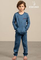 Eskimo pyjama jongens - blauw - Kolor - maat 140