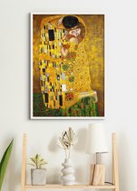 Affiche Dans Cadre Witte - Le Baiser - Gustav Klimt - Grand 70x50 - Décoration murale - (Rétro / Vintage)