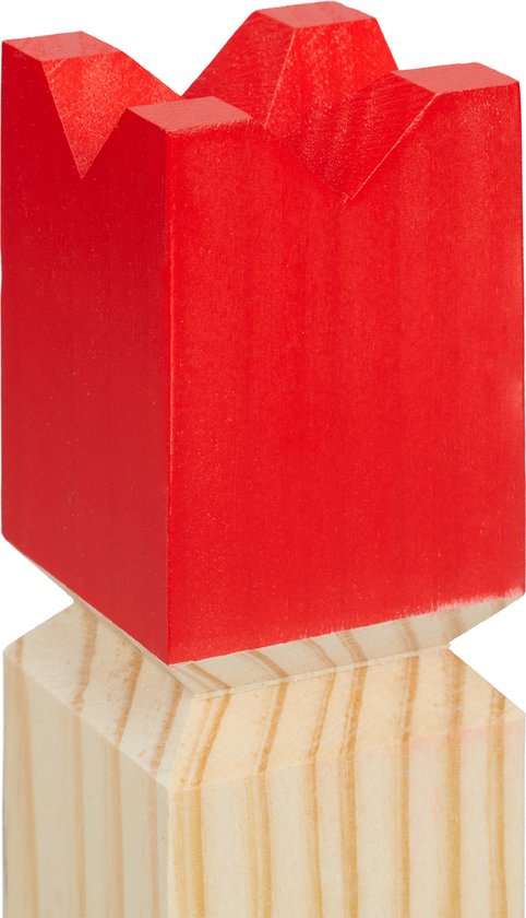 Relaxdays Kubb, Juego De Madera Escandinavo, 21 Piezas, Niños Y Adultos Ajedrez Vikingo Con Bolsa Exterior Natural 67011426